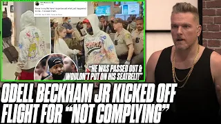 Odell Beckham Jr Kicked Off Flight For "Not Complying" With Safety Protocols | Pat McAfee Reacts