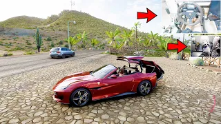 Ferrari Portofino - Forza Horizon 5 | Steering Wheel Gameplay [4K]