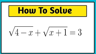 A Nice Exponential Olympiad Radical Problem | Math Olympiad | Find The Value of x