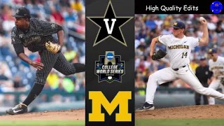 #2 Vanderbilt vs Michigan | 2019 College World Series Final Game 2 Highlights