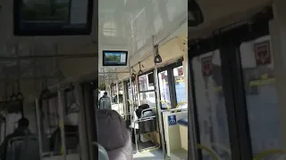 (Краснодар) Поездка на Трамвае по Маршруту N-11. борт 173. В Честь 150 подписчиков.