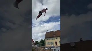 Full-HalfHalf-Out on the world’s best trampoline!!😳 #shorts #trampoline