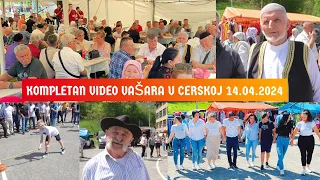 KOMPLETAN SNIMAK VAŠARA U CERSKOJ / RAZBIJANJE LONCA, BACANJA KAMENA S RAMENA, MUZIKE I DOBROG KOLA