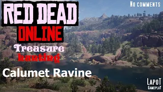 Red Dead Online. Treasure hunting. Calumet Ravine / Карта сокровищ Ущелье Калюмет