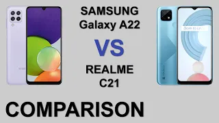Samsung Galaxy A22 VS Realme C21