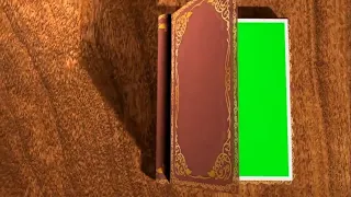 Livro Abrindo - Animated Book Opening Green Screen