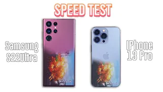 Samsung S22 Ultra Vs iPhone 13 Pro Speed Test 🔥 Konsa Jitega?? 🔥