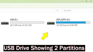 How to fix usb drive Showing 2 partition|Pendrive showing 2 drive|Pendrive partition delete|SolveEtc