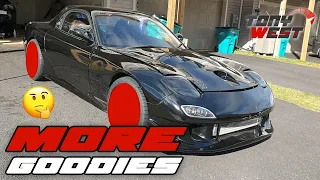 The RX-7 Type R (R2) gets New Wheels and Garage Alpha Floor mats - What's offset!?