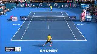 Sergiy STAKHOVSKY UKR vs Bernard TOMIC AUS SEMI FINAL HIGHLIGHTS Apia International Sydney 2014