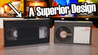 The VHS cassette was more clever than Beta