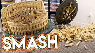 SMASHING THE LEGO COLOSSEUM! World's Largest Set! 9036 Pieces!