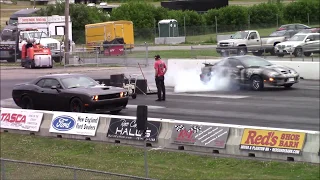 Dodge Challenger Hellcat vs Procharged Pontiac Firebird Trans Am