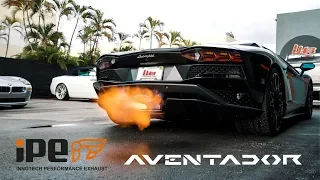 LAMBORGHINI AVENTADOR IPE EXHAUST INSANE SOUND!