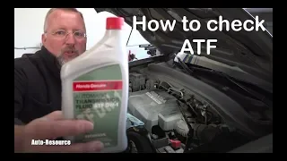 How to check HONDA transmission fluid