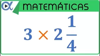 ✖️ MULTIPLICACIÓN de un Número ENTERO por una FRACCIÓN MIXTA (método 1)