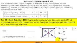 Egzamin gimnazjalny z matematyki 2005 - zad 28, 29 - Matfiz24.pl