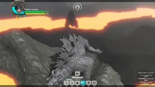 Godzillas fight for territory