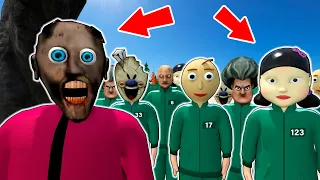 Granny vs Grandpa vs Squid Game vs Baldi - funny horror animation parody (funniest episodes)