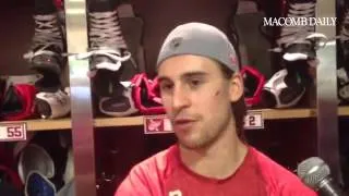 Brendan Smith talks about incident with Chara on Sunday. #RedWings #NHLplayoffs