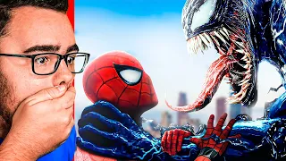 Reacting to SPIDERMAN vs VENOM Fan Movie!