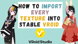 How to import textures in Vroid 1.0+  (Avatars, Hair Presets, Clothes)- tutorial 【Moe Bun】#vroid
