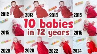 10 BABIES IN 12 YEARS: Recreating Baby Photo | Mom of 10 w/ Twins + Triplets
