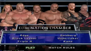 wwe smackdown here comes the pain gameplay || 6 man elimination chamber || @wrestling__game_11