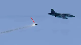 Today, Ukrainian air defense shot down Russian Su-25 fighter jet again, and helicopter | Arma 3