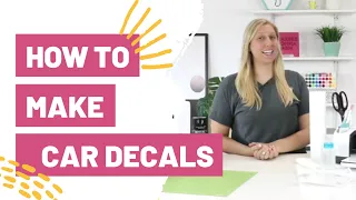 How To Make Car Decals With Cricut  - vinyl and printable