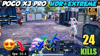 POCO X3 PRO HDR+EXTREME (4K) 60 FPS PUBG TEST I POCO X3 PRO PUBG WITH FPS METER | Pubg BGMI Mobile