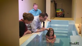 Aubreigh Campbell baptized in Jesus Name