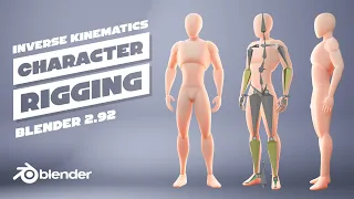 Easy Character Rigging with Inverse Kinematics | Blender 2.92 | Beginners tutorial