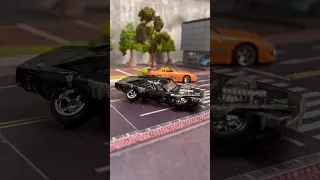 Iconic Fast and Furious scene Recreated in hot wheels 🔥🔥🔥 #hotwheels #fastandfurious #paulwalker