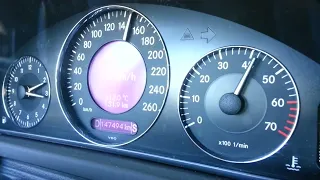 Acceleration Mercedes Benz W209 320 218PS