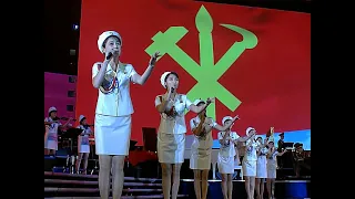 【HD】モランボン楽団　功勲国家合唱団　党を歌います（2013年10月）／　모란봉악단 　공훈국가합창단　당을 노래하노라