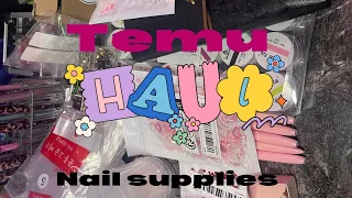 My $80 Temu haul/nail supplies!!! #nailart #temuhaul #temu #nailsupply #nails