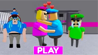 SECRET UPDATE | BARRY FALL IN LOVE WITH POLICE GIRL? OBBY ROBLOX #roblox  #obby