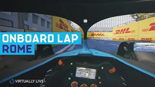 Virtual Onboard Lap | 2019 GEOX Rome E-Prix | ABB FIA Formula E Championship