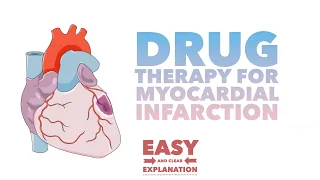 Drug therapy for myocardial infarction | with easy mnemonics | clear and easy to understand