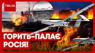 🔥💥 "ТОВАРИЩИ, П*ЗДЕЦ ПОЛНЫЙ!" Рашисти ниють: дрони влаштували запальну нічку на Росії!