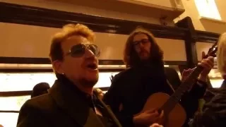 Bono Hozier- Kodaline...@Grafton street Christmas Eve 2015