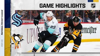 Kraken @ Penguins 1/27/22 l NHL Highlights