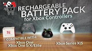 Rechargeable Battery Pack for Xbox Controllers: Compatible with Xbox Series X|S & One S/X/Elite