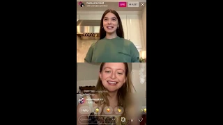 Hailee Steinfeld Instagram live on September 20th 2020 with Dickinson co-star Anna Baryshnikov