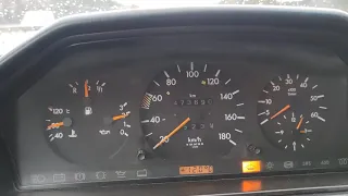 Mercedes W124 E-200 TurboDiesel 0-100 acceleration