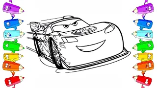 Раскраска тачки 🚘 Coloring cars how to draw easily McQueen #kids #colorbook #art #drawing #kid #337