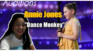 America's Got Talent 2020 | A 12 years old Australian ANNIE JONES  "Dance Monkey" PERFORMANCE