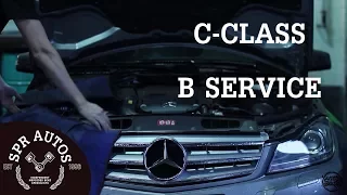Mercedes C Class B Service overview with service light reset & DSB confirmation