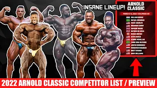 2022 Arnold Classic Lineup is INSANE: Full Competitor Lists For Bodybuilding and Classic Physique